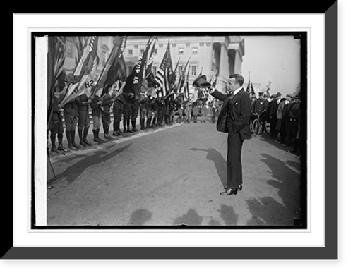 Historic Framed Print, Roosevelt addressing Boy Scouts, [12/8/23] - 2,  17-7/8" x 21-7/8"