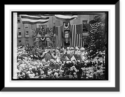 Historic Framed Print, Wilson, Flag Day, June 1914,  17-7/8" x 21-7/8"