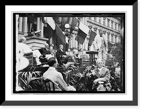 Historic Framed Print, Wilson, Flag Day, June 1914 - 5,  17-7/8" x 21-7/8"