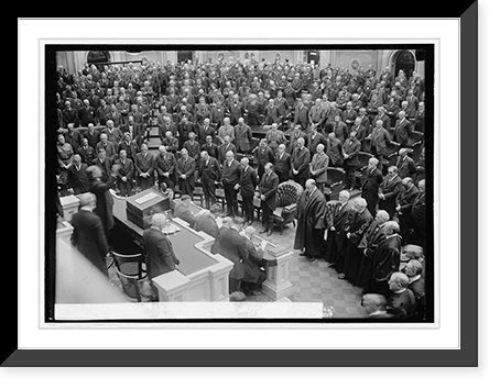 Harding memorial ceremonies, 2/27/24 - 7, Antique Print