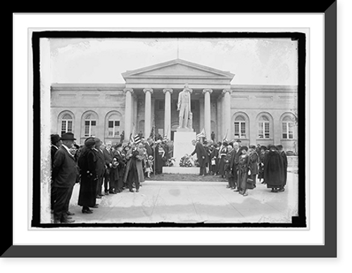 Historic Framed Print, Lincoln ceremony, 4/14/24,  17-7/8" x 21-7/8"