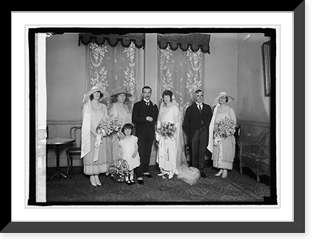 Wallace-Bruggmann wedding party, 5/14/24, Vintage Print