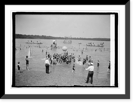 Push ball at Tidal Basin, 7/10/24, Antique Print