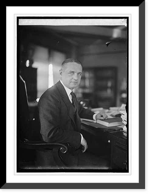 Historic Framed Print, Wm. J. Donovan, Ass't. Attorney Gen., [8/15/24],  17-7/8" x 21-7/8"