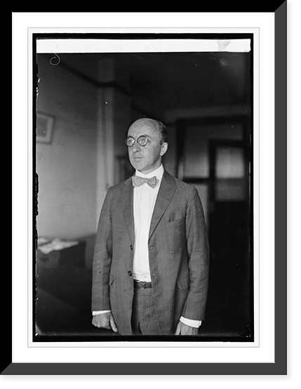 Historic Framed Print, Guy C. Riddel, Chief of Minerals, [...] Dept. of Commerce, 8/22/[24],  17-7/8" x 21-7/8"