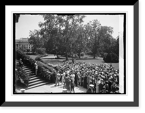 Historic Framed Print, Coolidge addressing [...],  17-7/8" x 21-7/8"