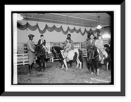 Toy dept. of dept. store Woodward & Lothrop children on ponies, 10/11/24, Antique Poster