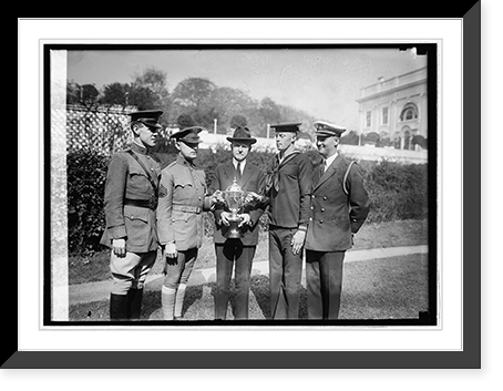 Maj. Paul Baade, Serg. H.O. Troupe, Coolidge, Cox, C.A. Ezell, Lt. Com. H.V. Bryan, 10/1, Historic Reproduction