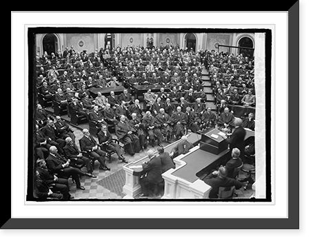 Wilson memorial exercises in House, 12/15/24 - 3, Antique Print