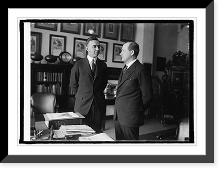 Capts. C.T. Brooks & L.W. Burnham, Marine aides to President, 1/12/25 Classic, Historic Reproduction