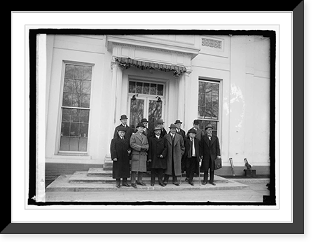 Historic Framed Print, Committee from Atlantic States Shippers Regional Advisory Board at W.H. [i.e., White Hou,  17-7/8" x 21-7/8"