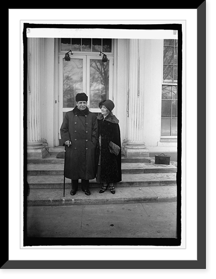 Rep. and Mrs. Thomas D. Schall of Minn. at White House, Washington, D.C., 1/21/25 - 2, Vintage Print