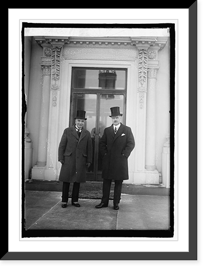 Dr. Enselio Ayala & J.B. Wright at W.H. i.e., White House, Washington, D.C., 1/29/25, Historic Reproduction