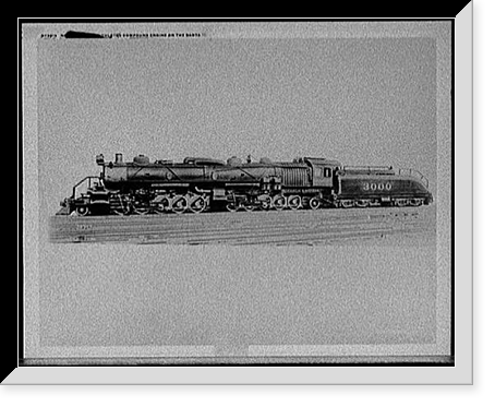 New Mallet articulated compound engine on the Santa Fe Classic, Antique Print