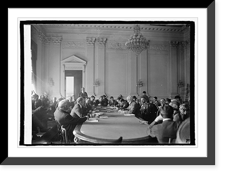 Historic Framed Print, Admiral Simms before House of Rep. Aircraft Com., 2/27/25,  17-7/8" x 21-7/8"