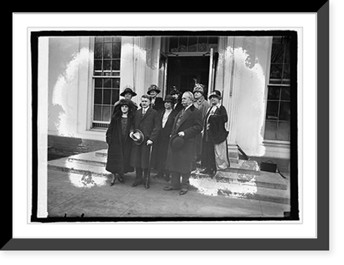Historic Framed Print, Delegation of Nat'l. War Mothers, 2/24/25,  17-7/8" x 21-7/8" Historic Framed Print, Delegation of Nat'l. War Mothers, 2/24/25,  17-7/8" x 21-7/8"