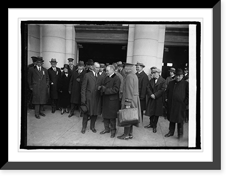 Historic Framed Print, Colonel John Coolidge and Gov. Billings, [3/3/25],  17-7/8" x 21-7/8"
