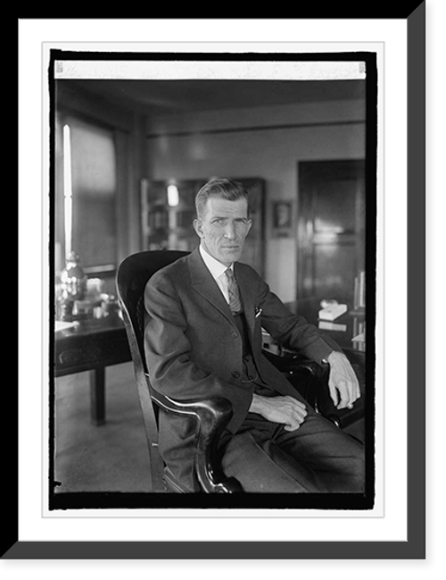 Historic Framed Print, Herman J. Galloway of Ind., new Asst. Attorney Gen., [3/19/25],  17-7/8" x 21-7/8"