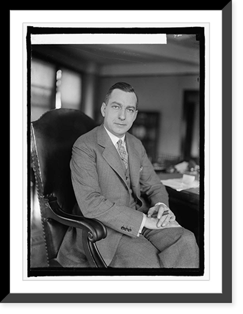 Historic Framed Print, Ira L. Letts, Asst. Attorney Gen., 3/27/25,  17-7/8" x 21-7/8"