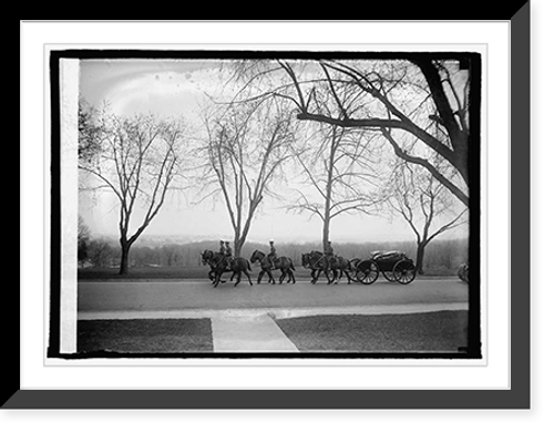 Historic Framed Print, Body of Admiral Dewey passing thru Fort Meyer, [Va.], 3/28/25,  17-7/8" x 21-7/8"