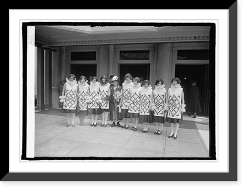 Historic Framed Print, Mrs. H.A. Colman, Pres. & pages of League of American Penwomen, 4/25/25,  17-7/8" x 21-7/8"