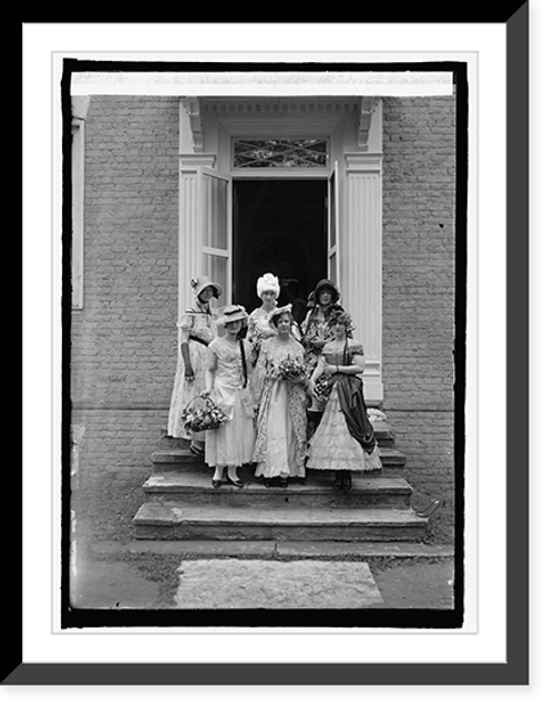 Historic Framed Print, Kenmore dedication, Fredericksburg, Va., 5/9/25,  17-7/8" x 21-7/8"