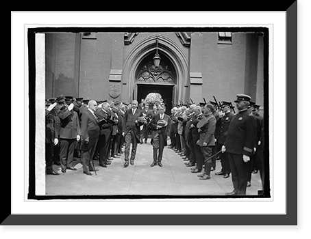 Historic Framed Print, Funeral of Commissioner James F. Oyster, 5/21/25 - 2,  17-7/8" x 21-7/8"