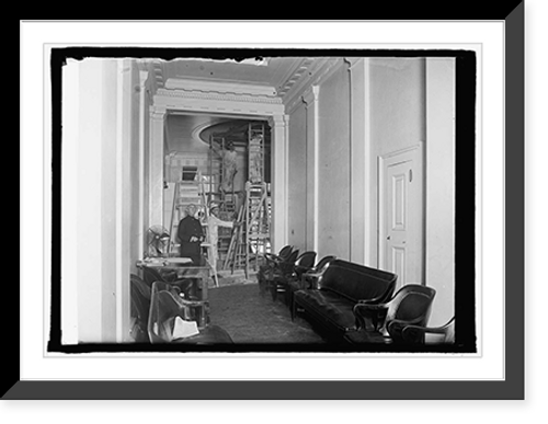 Historic Framed Print, Renovating Executive Offices, [Washington, D.C.], 7/8/25,  17-7/8" x 21-7/8"