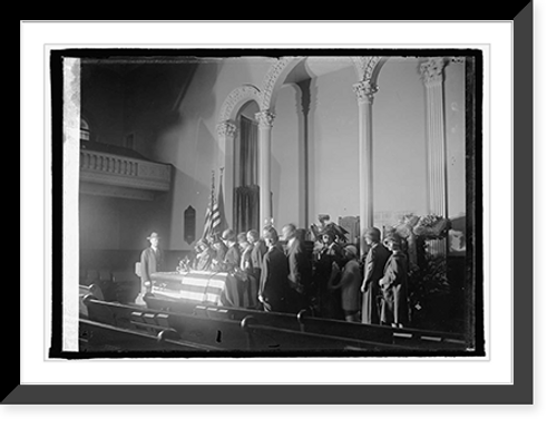 Historic Framed Print, Public viewing body of Wm. J. Bryan N.Y. Ave. Pres. Church, [Navy Yard, Washington, D.C. - 2,  17-7/8" x 21-7/8"