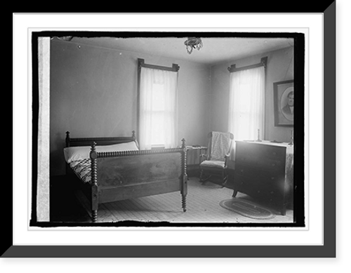 Historic Framed Print, Grandmother's Room, Demonstration House at Vienna, Va.,  17-7/8" x 21-7/8"