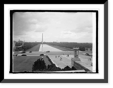 Monument from Lincoln Mem., Washington, D.C., 8/20/25, Vintage Print