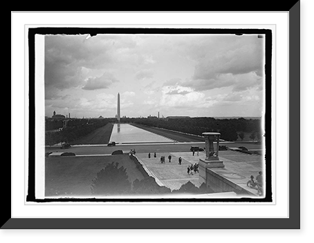 Monument from Lincoln Mem., Washington, D.C., 8/20/25 - 3, Historic Print