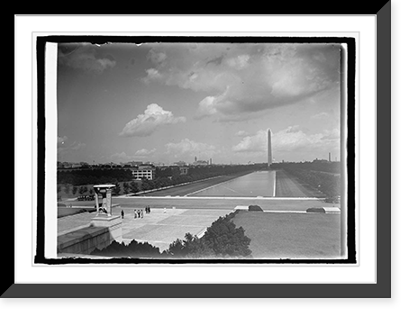 Monument from Lincoln Mem., Washington, D.C., 8/20/25 - 4, Antique Print