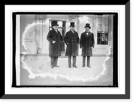 Leland Harrison, Simon Radoff, New Bulgarian Minister & Wm. Bissroff, 12/17/25, Vintage Print