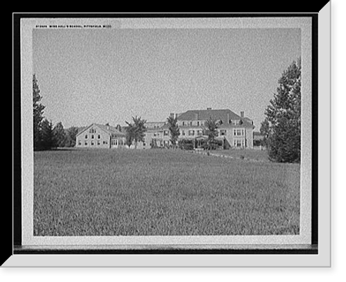 Historic Framed Print, Miss Hall's school, Pittsfield, Mass.,  17-7/8" x 21-7/8"