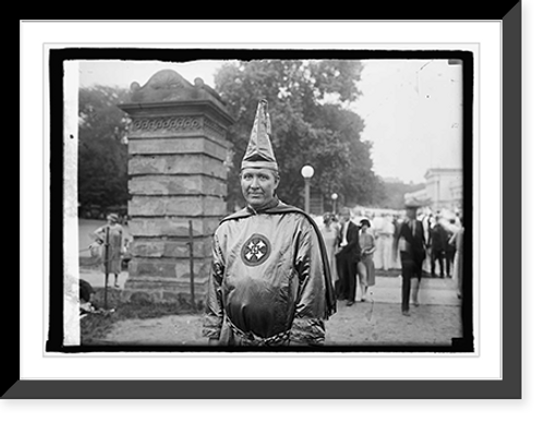 Historic Framed Print, Dr. H.W. Evans, Imperial Wizard, 8/8/25,  17-7/8" x 21-7/8"