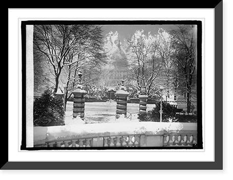 Historic Framed Print, U.S. Capitol, [Washington, D.C.], 2/10/26,  17-7/8" x 21-7/8"