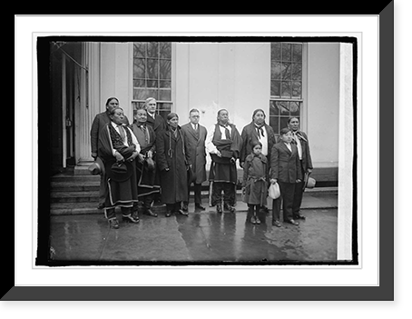Senator Harreld & Rep. Montgomery with Osage Indians, 2/25/26 Classic, Antique Wall Art