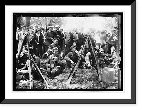 Historic Framed Print, French Blue Devils, May 12, 1915,  17-7/8" x 21-7/8"