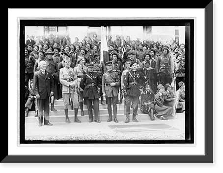 Historic Framed Print, French Blue Devils, May 12, 1915 - 5,  17-7/8" x 21-7/8"