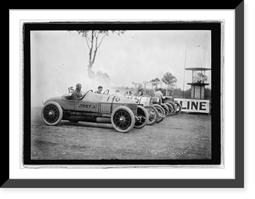 Historic Framed Print, Auto races, Benning, Md., [i.e., Washington, D.C.], c. 1916 - 6,  17-7/8" x 21-7/8"