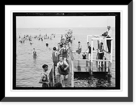 Walter Reed outing, Chesapeake Beach, Maryland, July 1919, Antique Print
