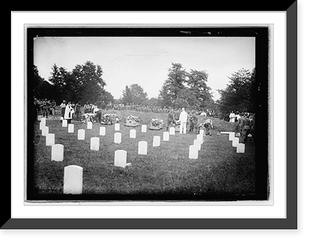Carrizel Martyrs arrival with military honors. Arlington Military cemetery. Photo by Cen, Antique Print