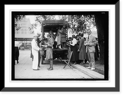 Historic Framed Print, Food Adm. War Camp community service, Wash., D.C.,  17-7/8" x 21-7/8"