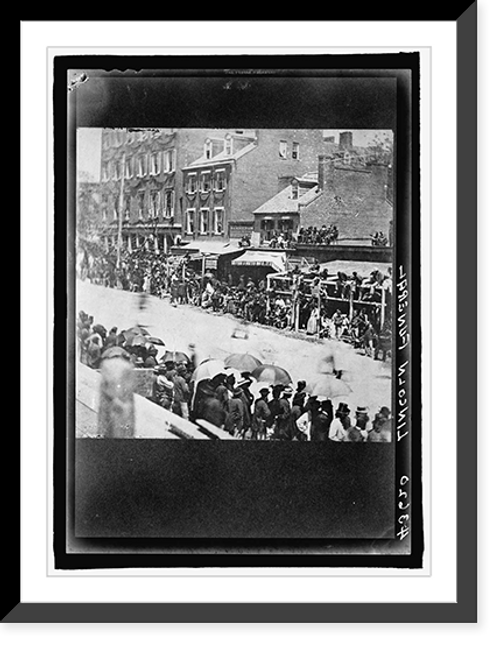 Historic Framed Print, Lincoln funeral, Wash., D.C.,  17-7/8" x 21-7/8"