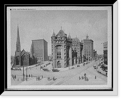 Historic Framed Print, Shelton Square, Buffalo, N.Y.,  17-7/8" x 21-7/8"