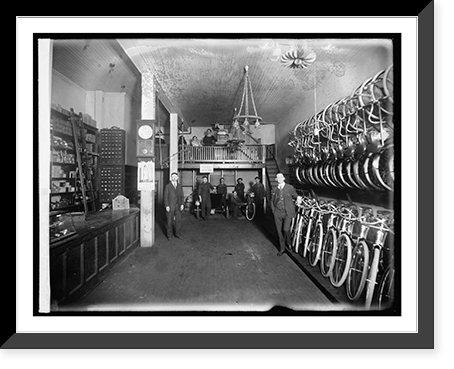Haverford Cycle, interior, Vintage Print