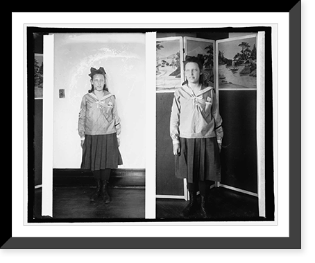 Herald, model dressed school girl Classic, Historic Reproduction