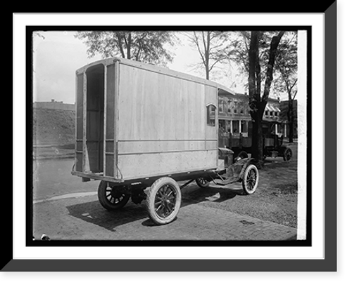 Historic Framed Print, J.C.L. Ritter, polli food products truck - 2,  17-7/8" x 21-7/8"