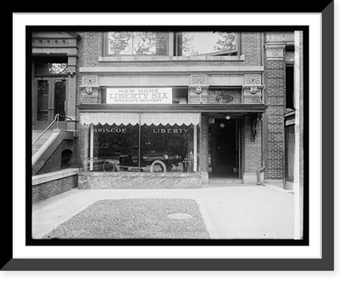 Historic Framed Print, Greer Motor Co., front,  17-7/8" x 21-7/8"